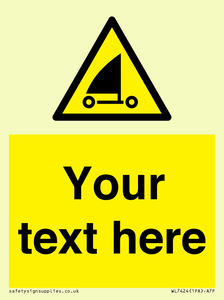 Custom Warning sand yachting